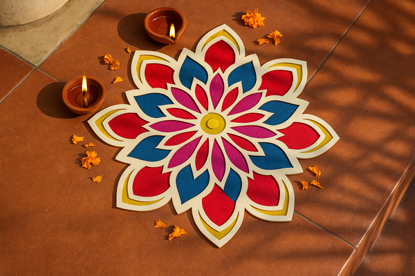 MDF Rangoli Mats – Reusable, Ready-Made & Elegant Designs