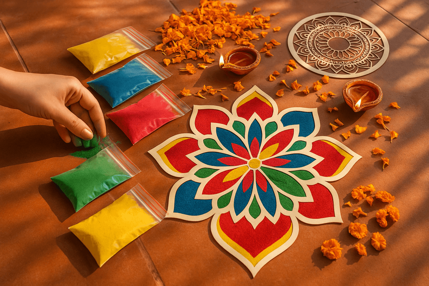 From Tradition to Trend: The Journey of Rangoli Powders