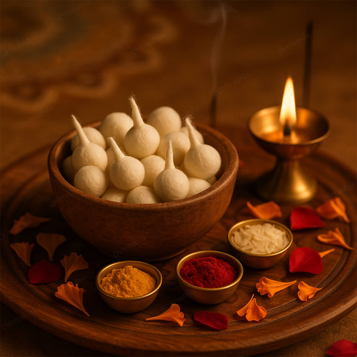 Round ghee oil batti