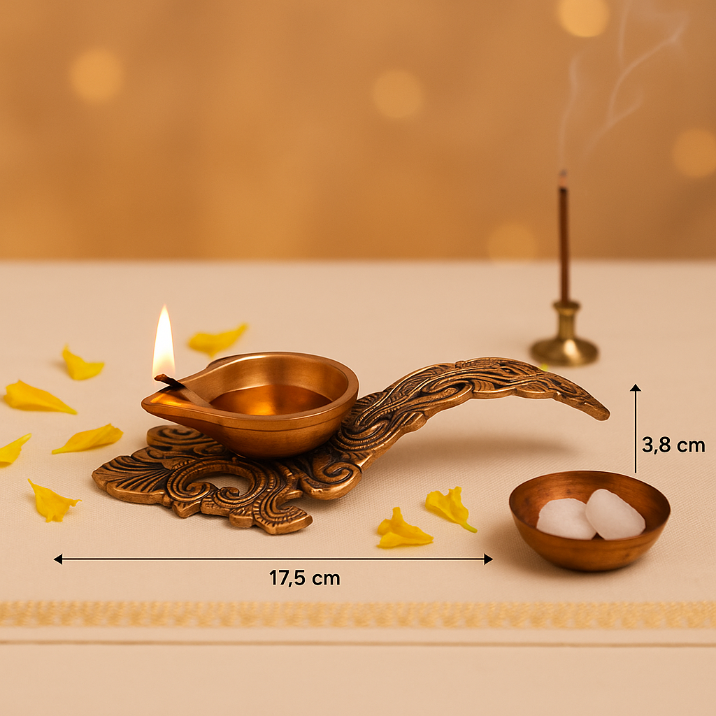 Gold Antique Finish diya