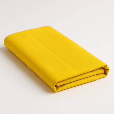 CHITRASHILA® Pure Cotton Pooja Cloth/Kapda/Vastra (1m) Mandir Aasan, Altar Covering for Pooja - Yellow