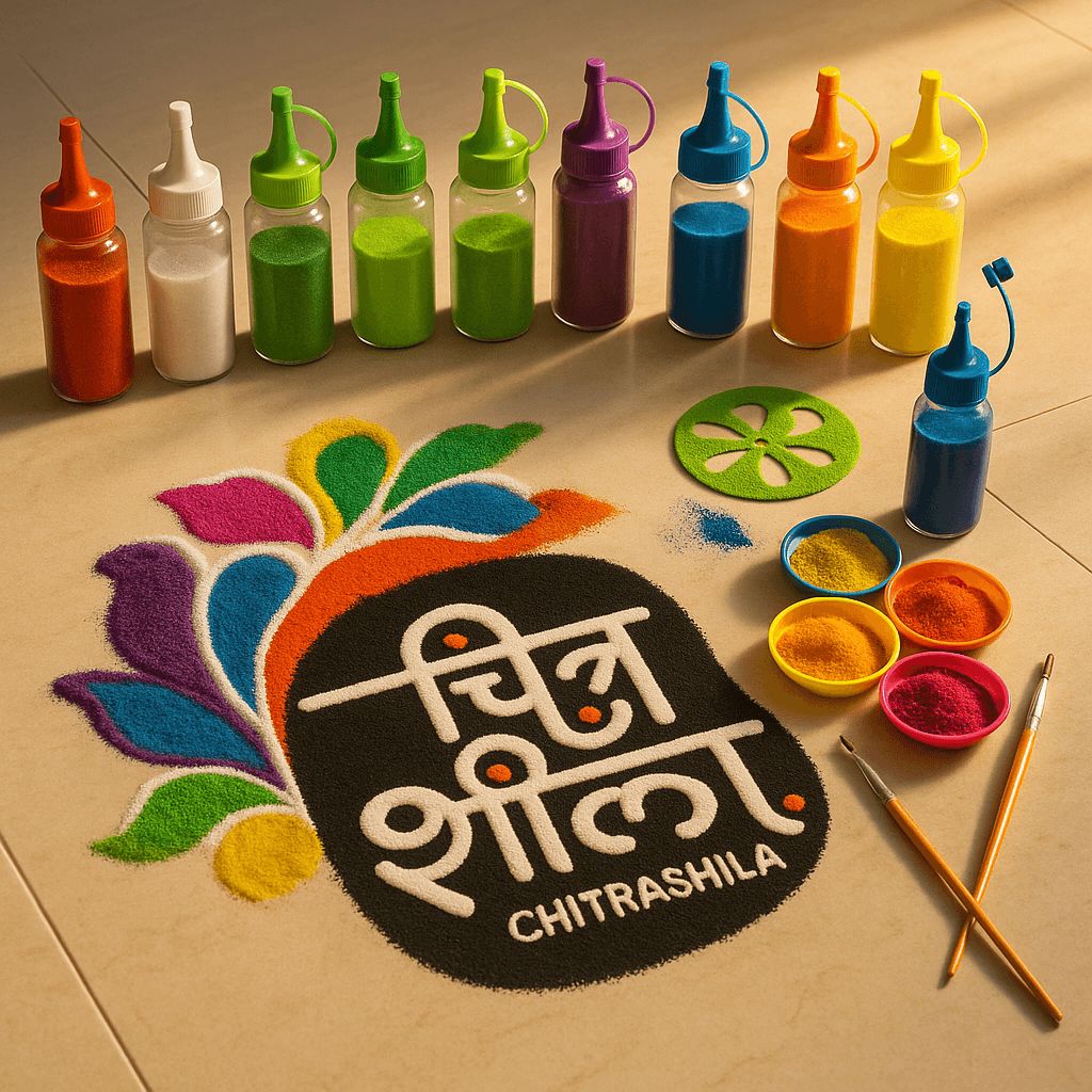 rangoli color bottle