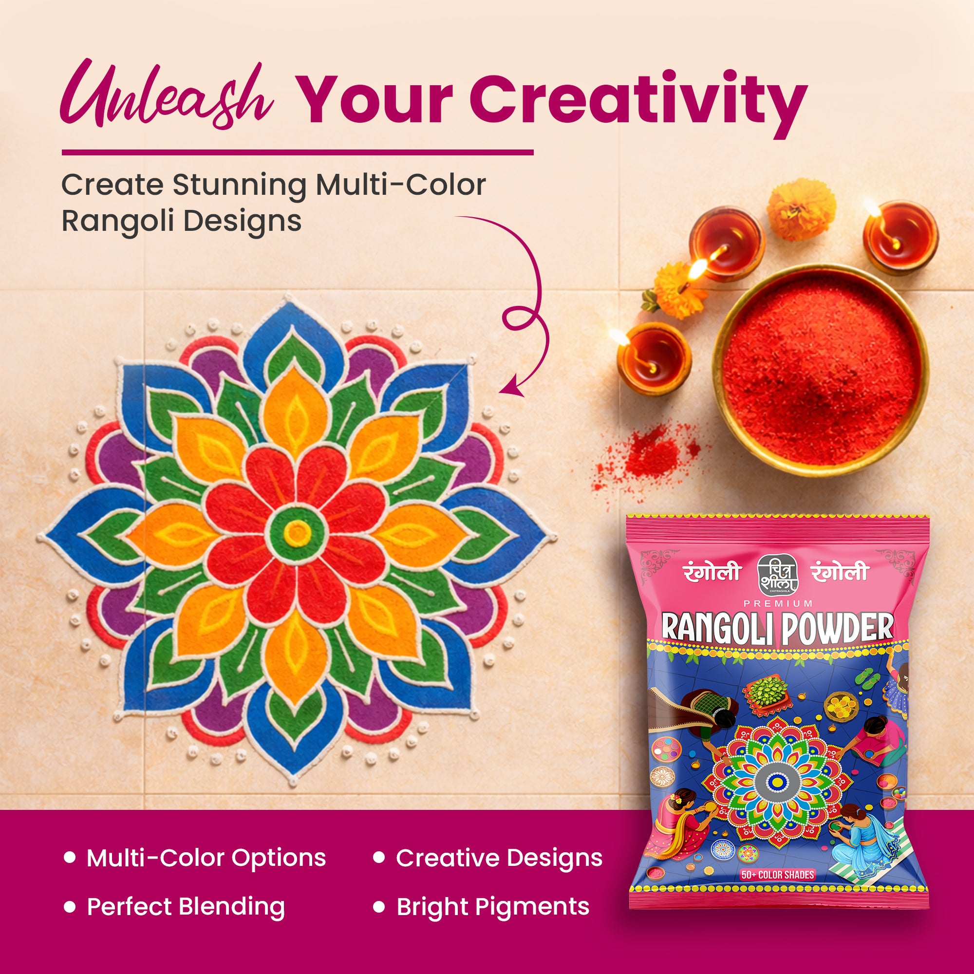 rangoli color online