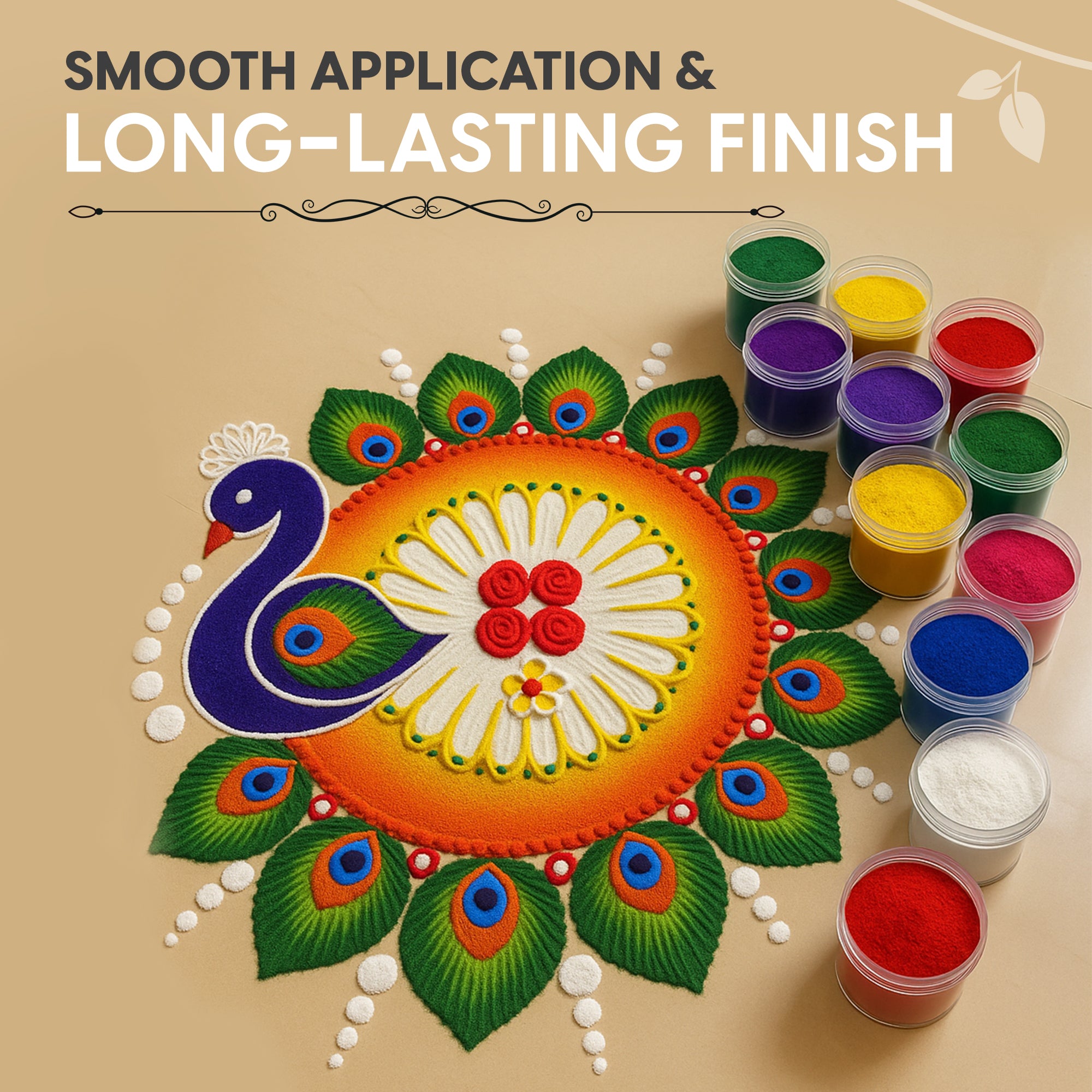 CHITRASHILA® Rangoli Color Powder | Celebration Pack of 8