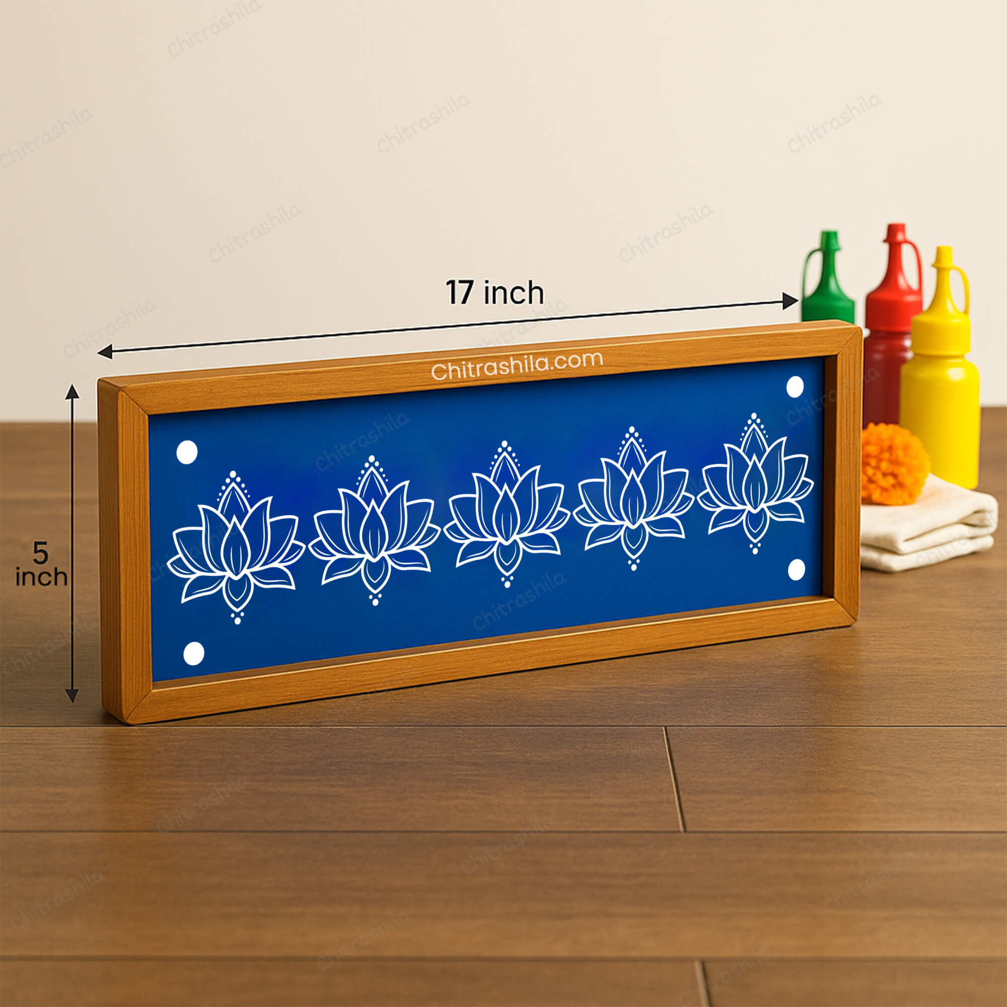 Lotus Border Rangoli Stencils