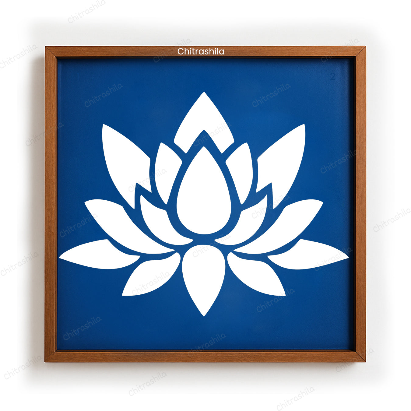 Simple Lotus Flower Rangoli Stencil - Easy Kamal Design (WS-89)
