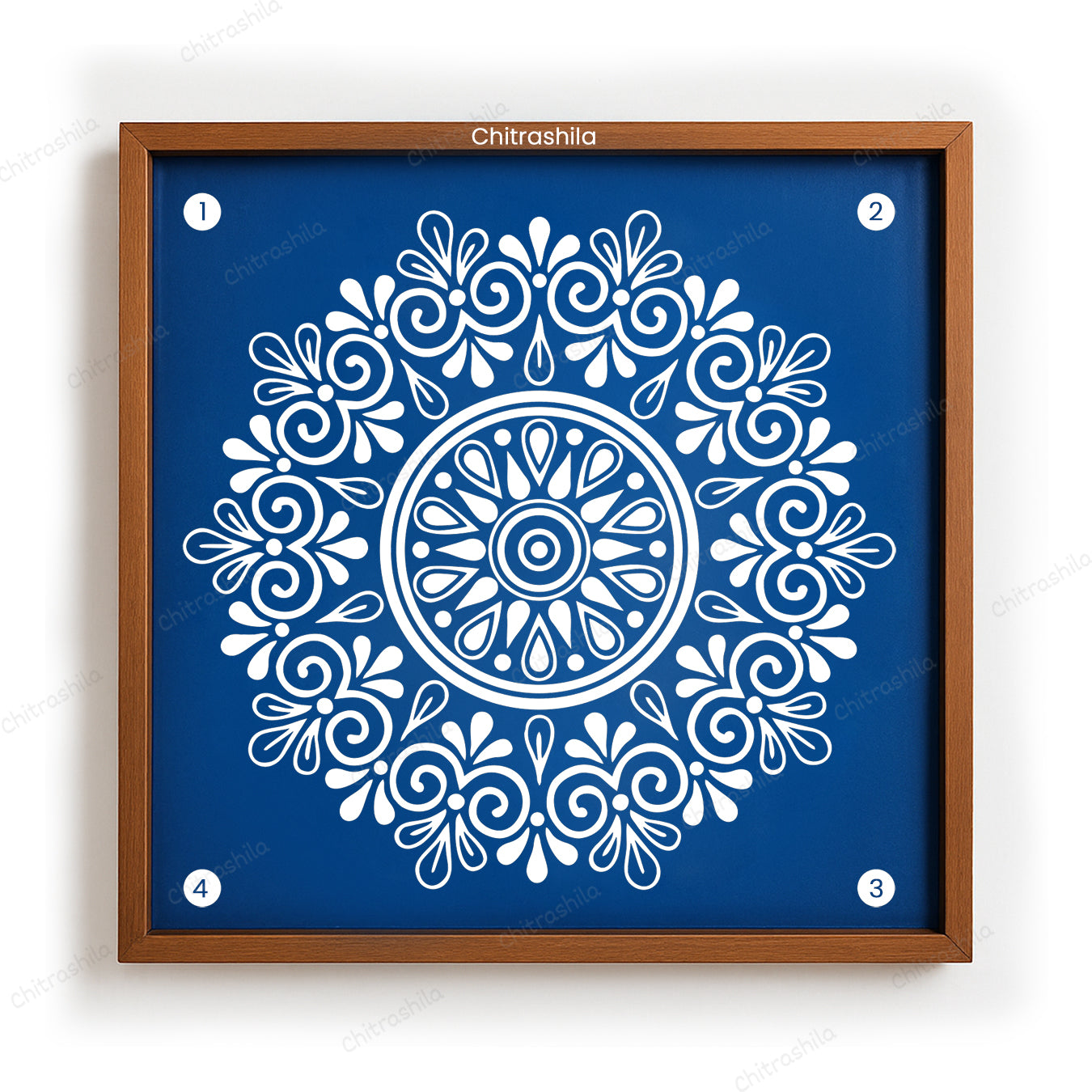 Lotus Flower Mandala Rangoli Stencil - Kamal Mandala Design (WS-90)