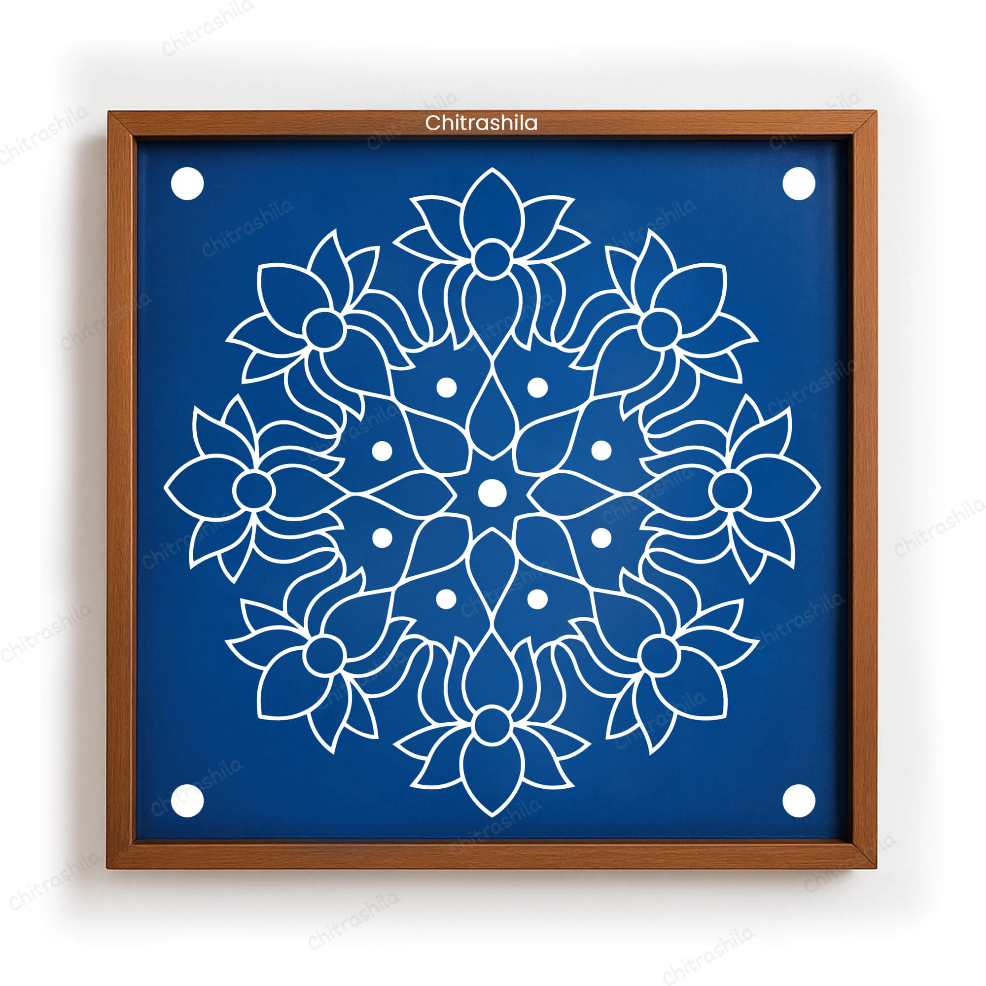 Lotus Rangoli Stencil