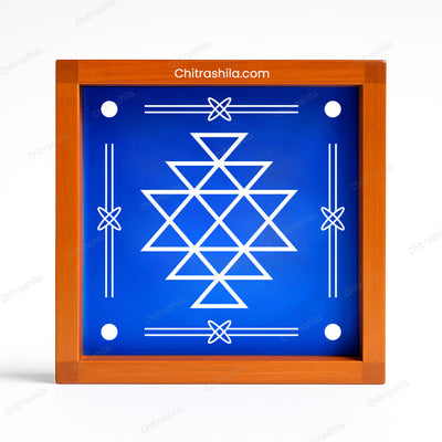 CHITRASHILA® Kuber Kolam Wooden Rangoli Stencil 5x5 Inches (WA-10)