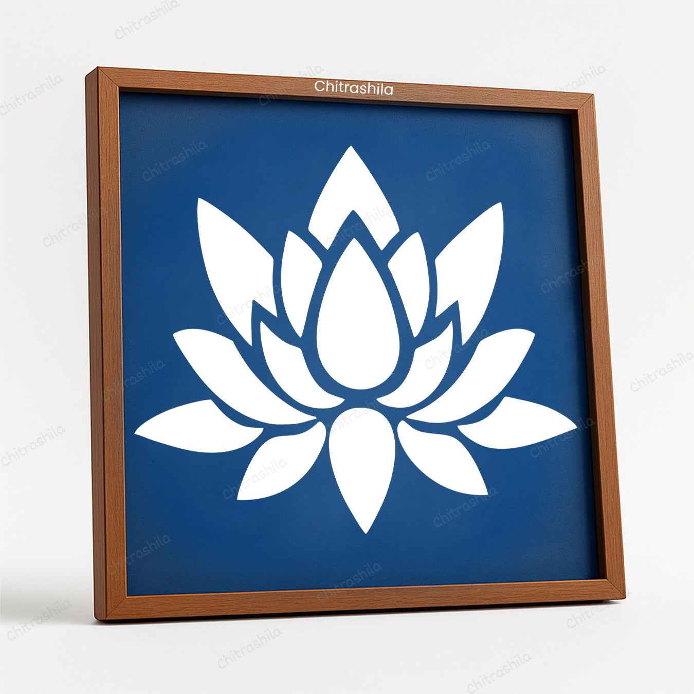Simple Lotus Flower Rangoli Stencil - Easy Kamal Design (WS-89)