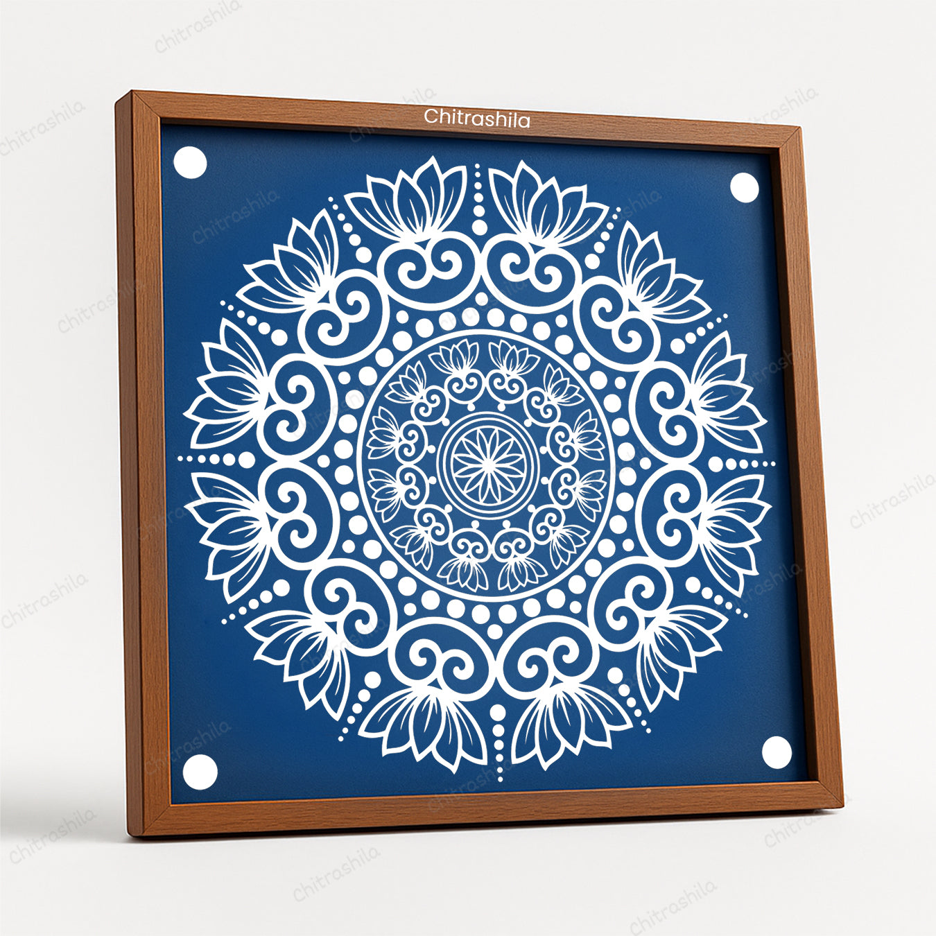 Circular Mandala Rangoli Stencil - Paisley Design (WS-91)