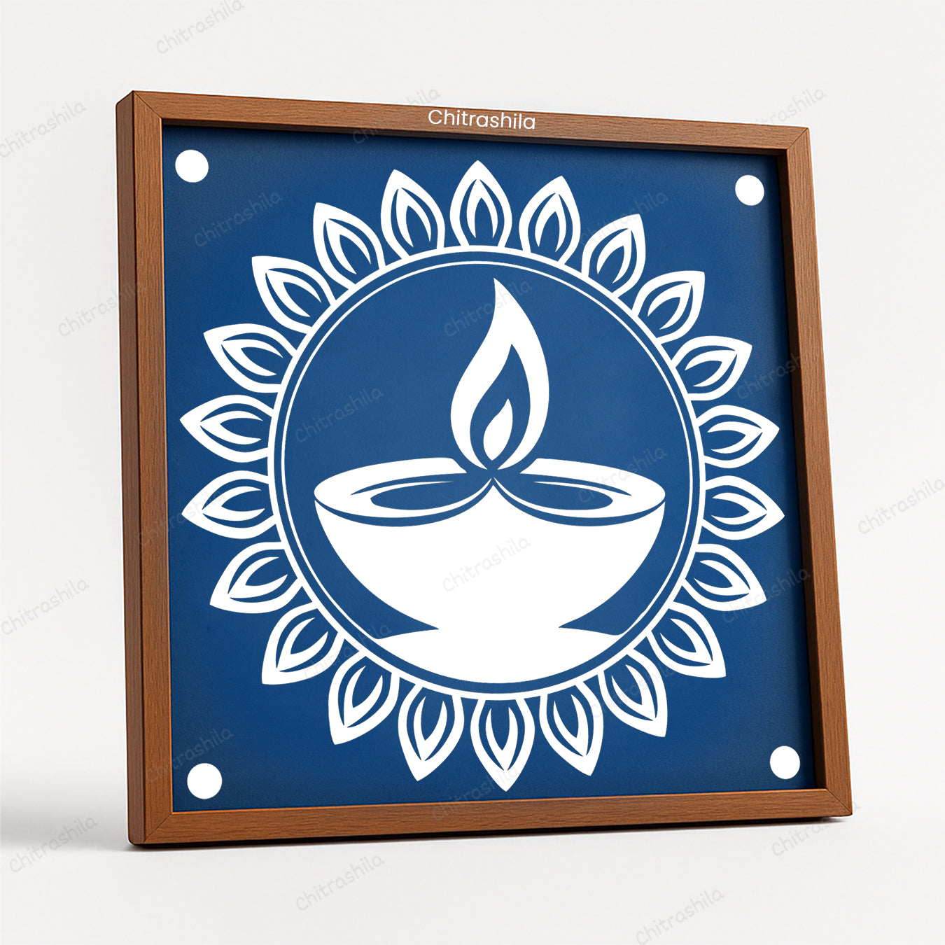 Diwali Diya Rangoli Stencil - Festival Design (WS-93)