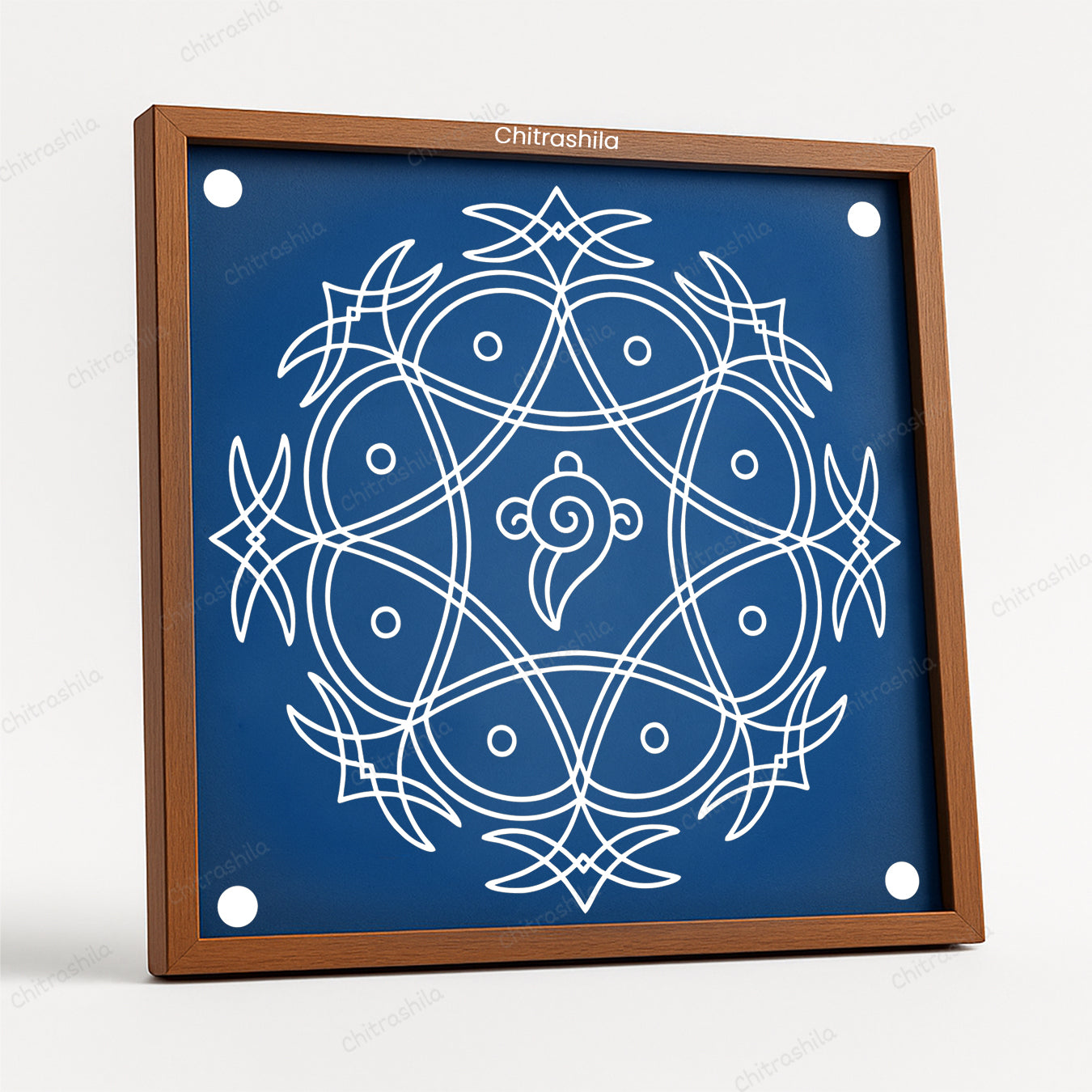 Iyengar Padi Kolam Wooden Rangoli Stencil 10x10 Inches (WS-76)