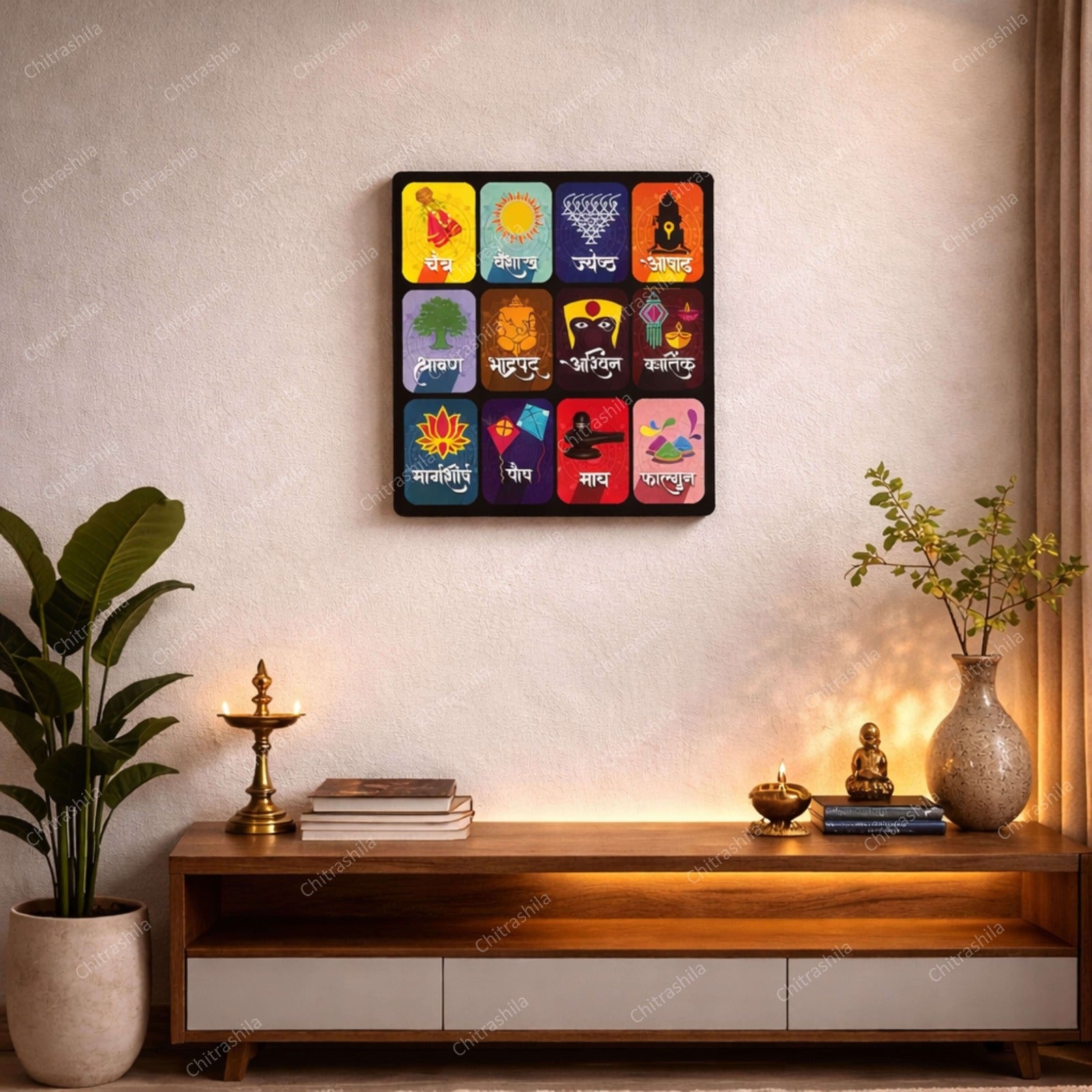 CHITRASHILA® Marathi Month Calendar | Vastu Hindu Sanskrit Calendar