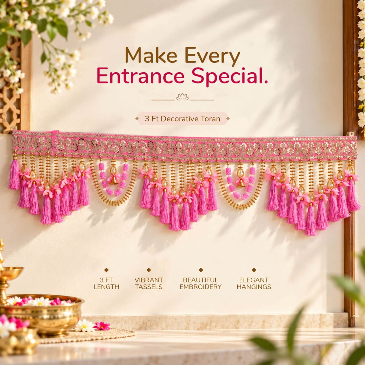 Royal toran door hanging — traditional entrance decor