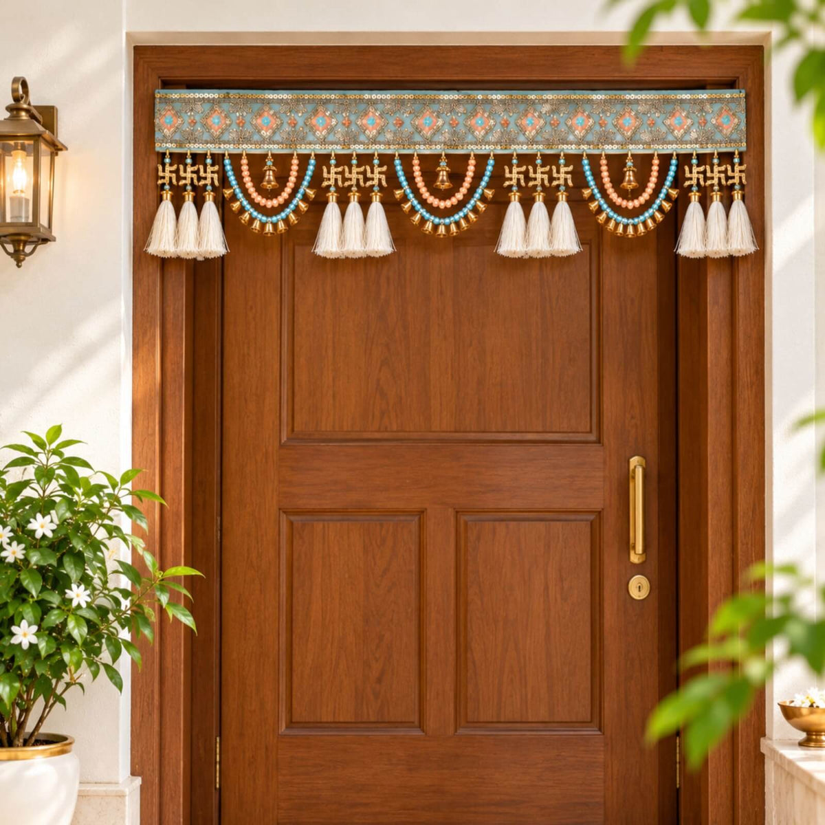 Elegant handwoven toran — premium festive door decor