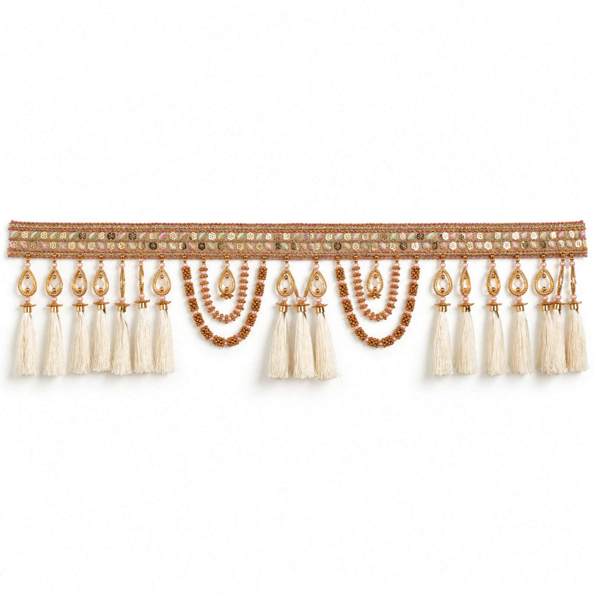 Traditional artisan toran — handcrafted welcome door hanging