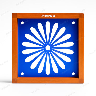 CHITRASHILA® Circular Flower Rangoli Stencil – 5x5 Inches (WA-38)