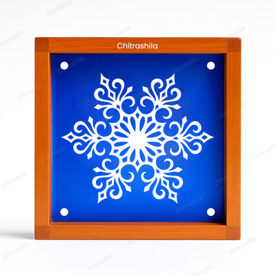 CHITRASHILA® Compact Artistic Rangoli Motif Stencil – 5x5 Inches (WA-44)