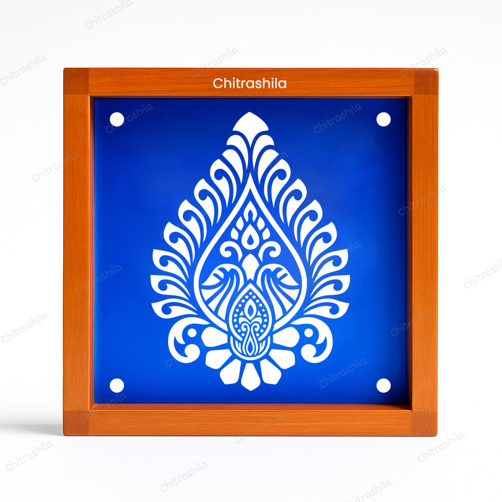 CHITRASHILA® Contemporary Pattern Design 2 Rangoli Stencil – 5x5 Inches (WA‑36)