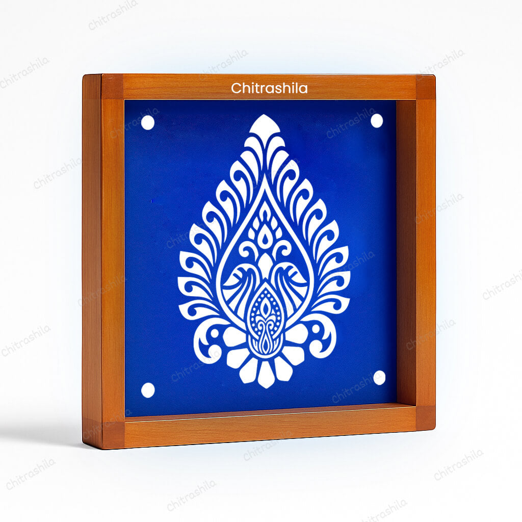 CHITRASHILA® Contemporary Pattern Design 2 Rangoli Stencil – 5x5 Inches (WA‑36)