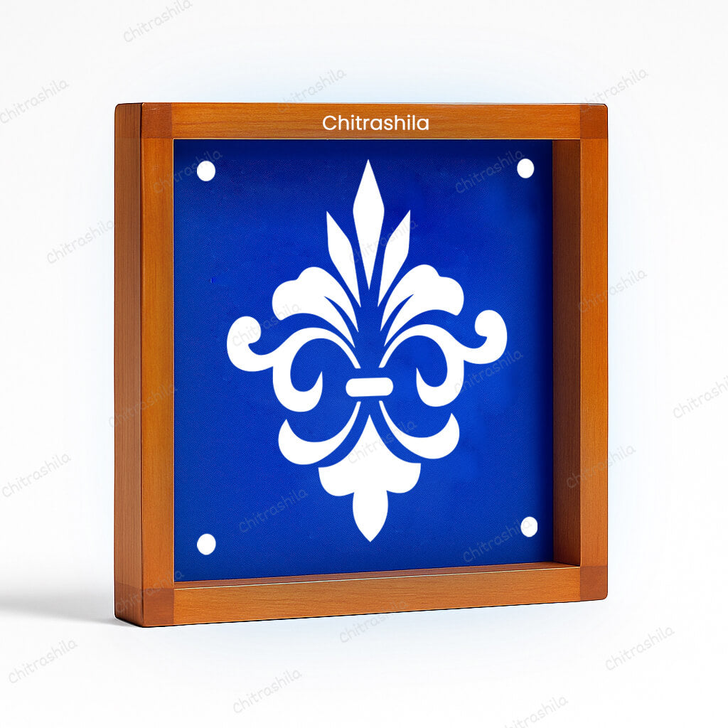 CHITRASHILA® Contemporary Pattern Design 3 Rangoli Stencil – 5x5 Inches (WA-39)