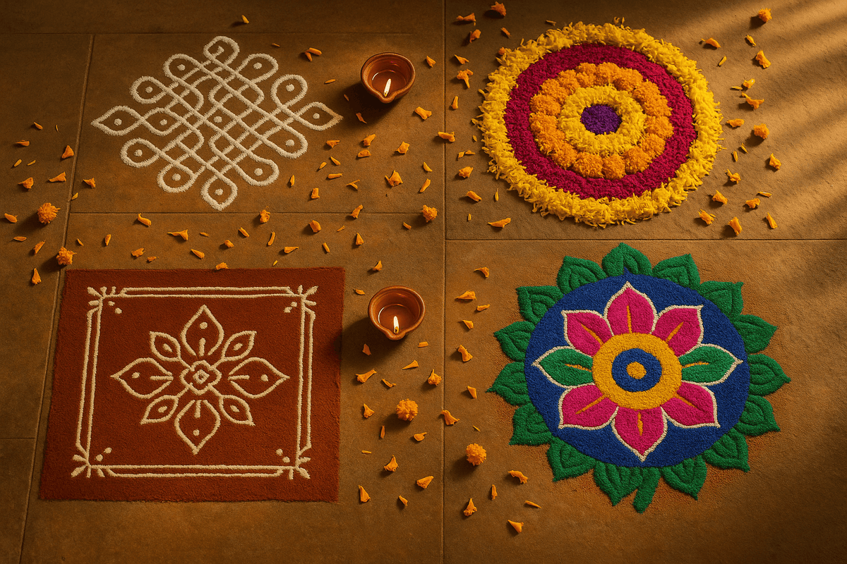 Types of Rangoli in India; 20 Indian Rangoli Styles You Should Know Ab