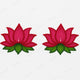 Chitrashila® Handmade Artistic Ready-to-Use Original Rangoli Powder Art Lotus Design (Pack of 2)