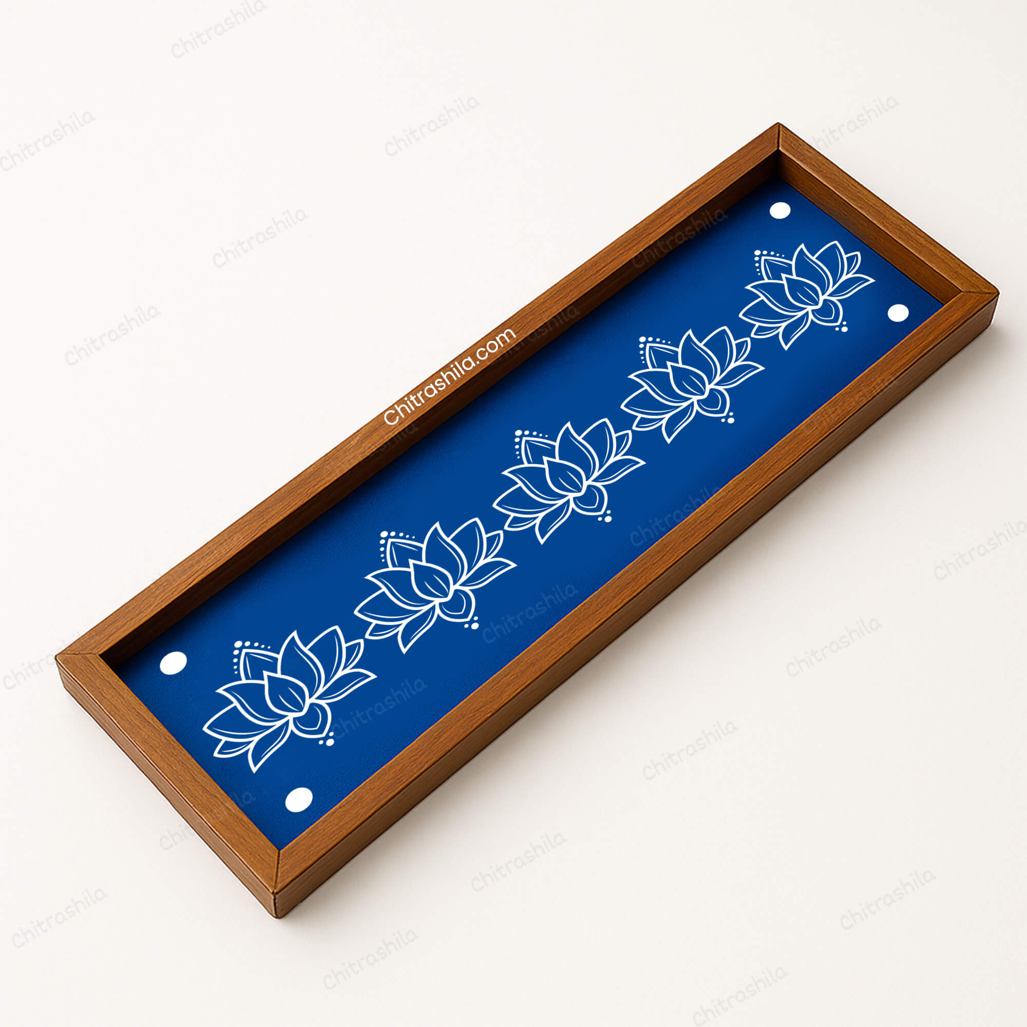 Lotus Border Wooden Rangoli Stencil
