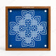 CHITRASHILA® Padi Kolam Wooden Rangoli Stencils 10X10 inches (WS-08)