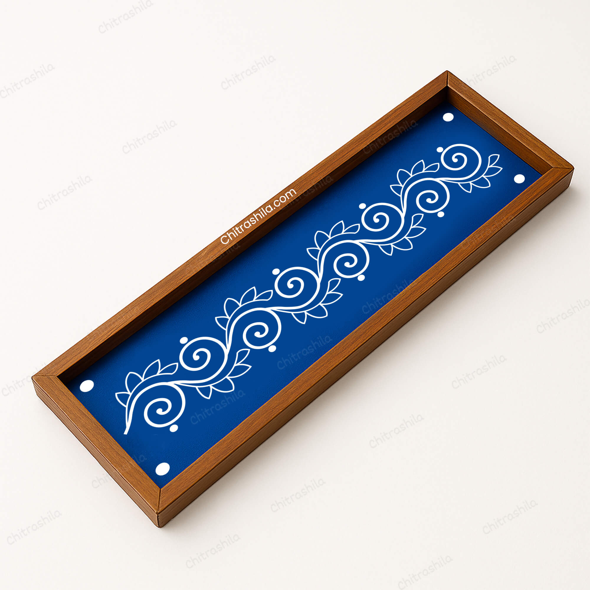 Chakri Flower Design Wooden Rangoli Stencil