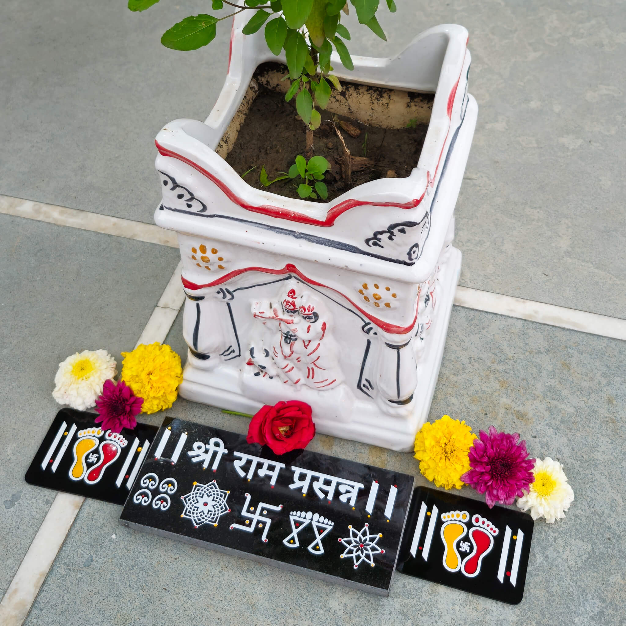 shri ram prassana rangoli