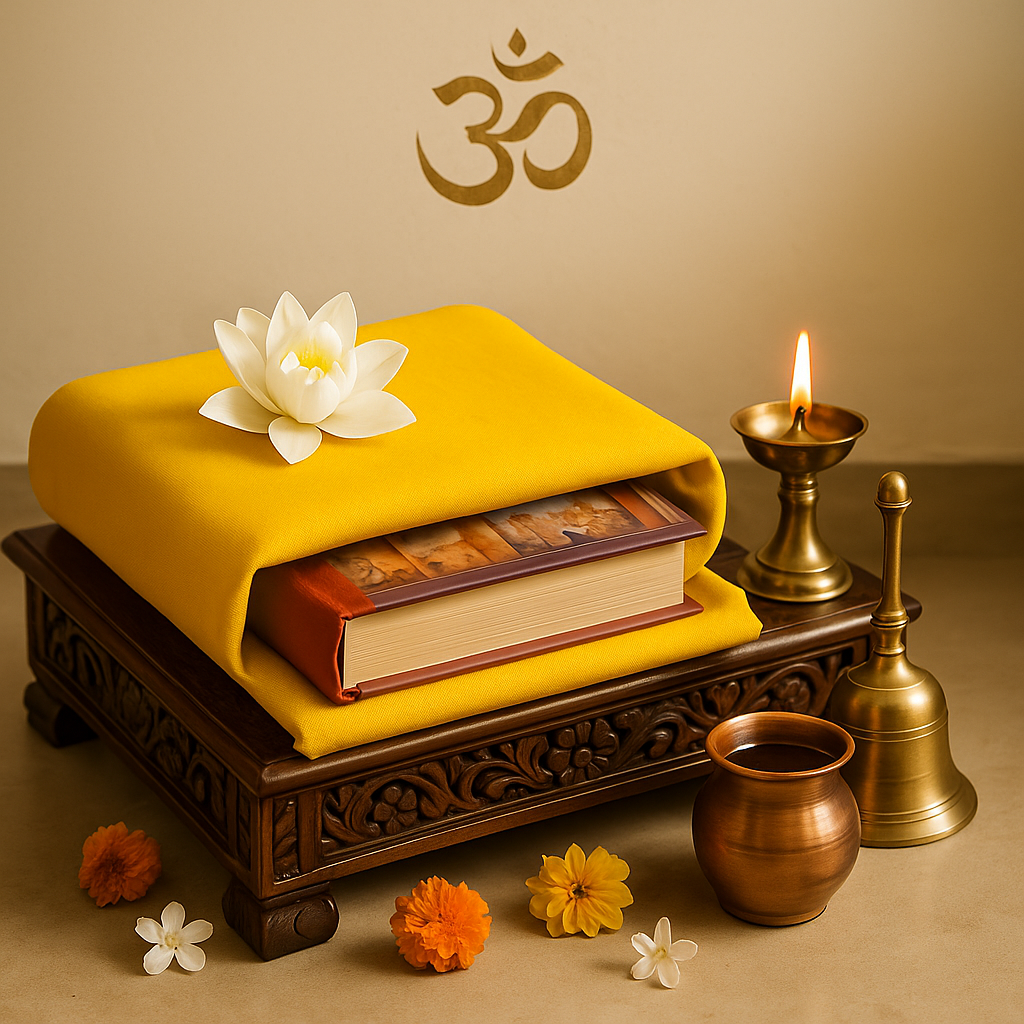 yellow pooja cloth 