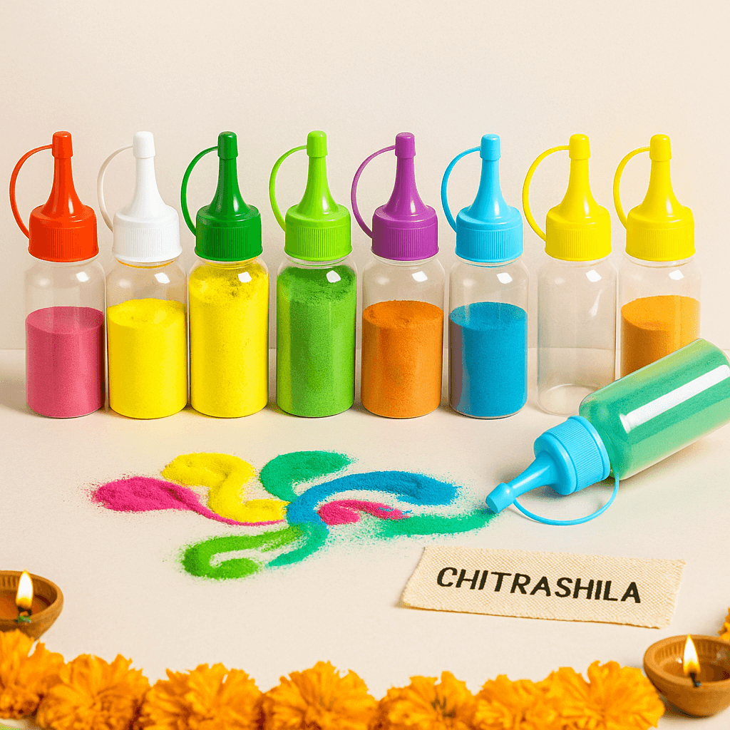 empty Rangoli bottle