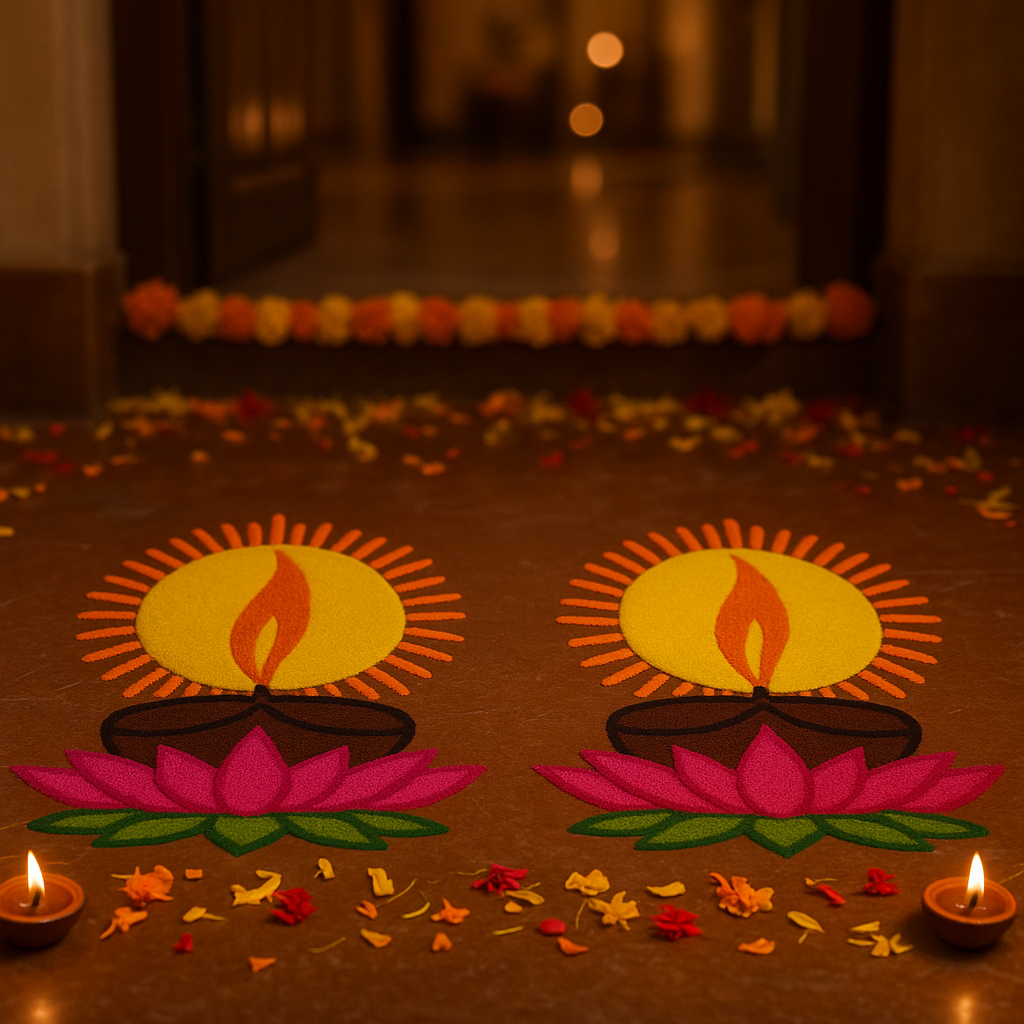 Home entrance Rangoli