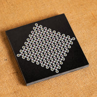 Kambi Kolam Diamond Granite Printed Rangoli | Permanent Rangoli Tile 6×6 Inch (R-04)