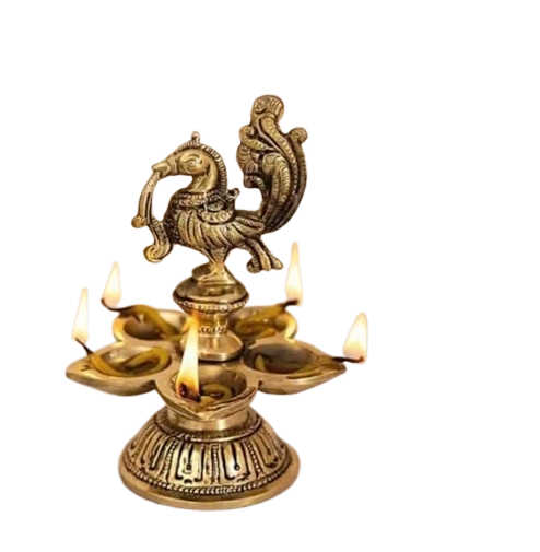 Peacock Diya for diwali