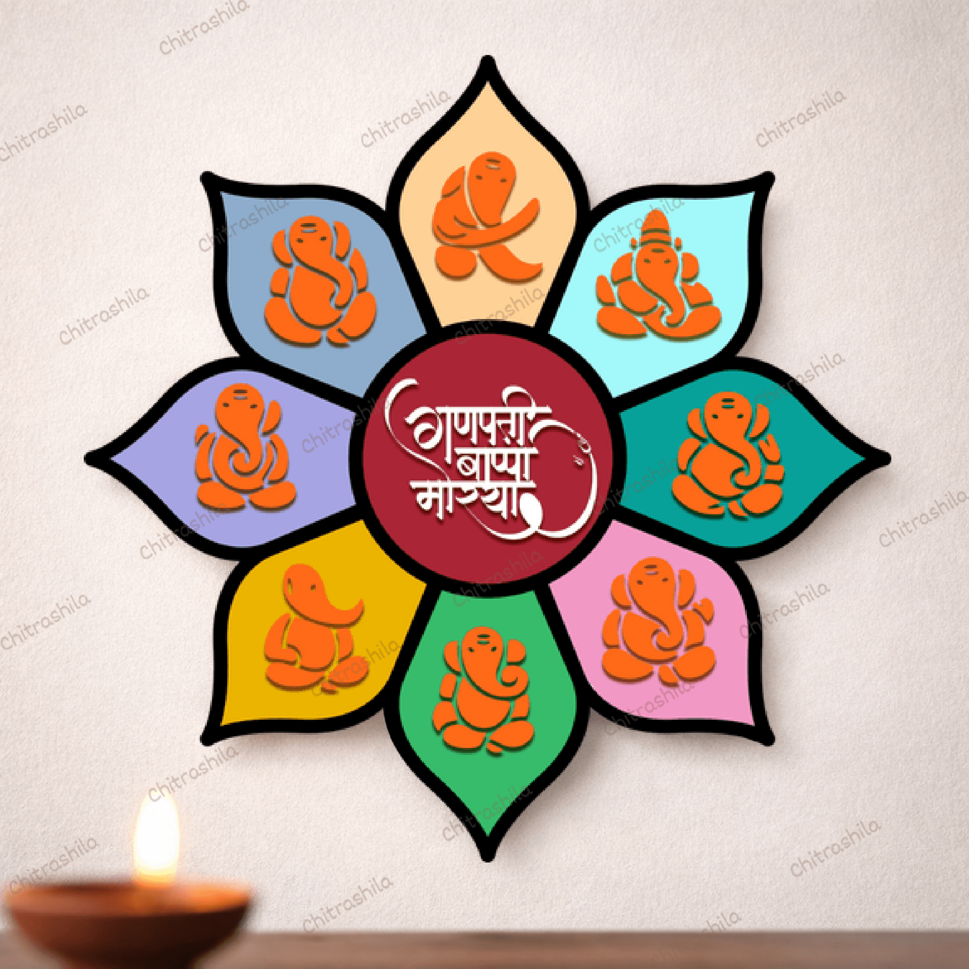 Ashtavinayak Wall frame