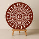 Chitrashila® Lotus Bloom Pichwai Inspired Decor Art Board (11-Inch, Terracotta) (MA-04-T)