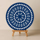 CHITRASHILA® Echoes of Warli - Circle of Unity Warli Wooden Board (11-Inch, Electric Blue)-(MA-01-B)