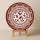 Chitrashila® Lotus Bloom Pichwai Inspired Decor Art Board (11-Inch,Terracotta) (MA-06-T)