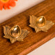 CHITRASHILA® Brass Lotus Diya for Navratri, Diwali Poojan & Festive Gifting Perfect for Hindu Celebrations (Pack of 2)