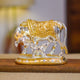 CHITRASHILA® Kamdhenu Cow with Calf Idol - Gold & Silver Plated for Vastu & Positivity, Perfect for Gifting, Diwali & Return Gifts