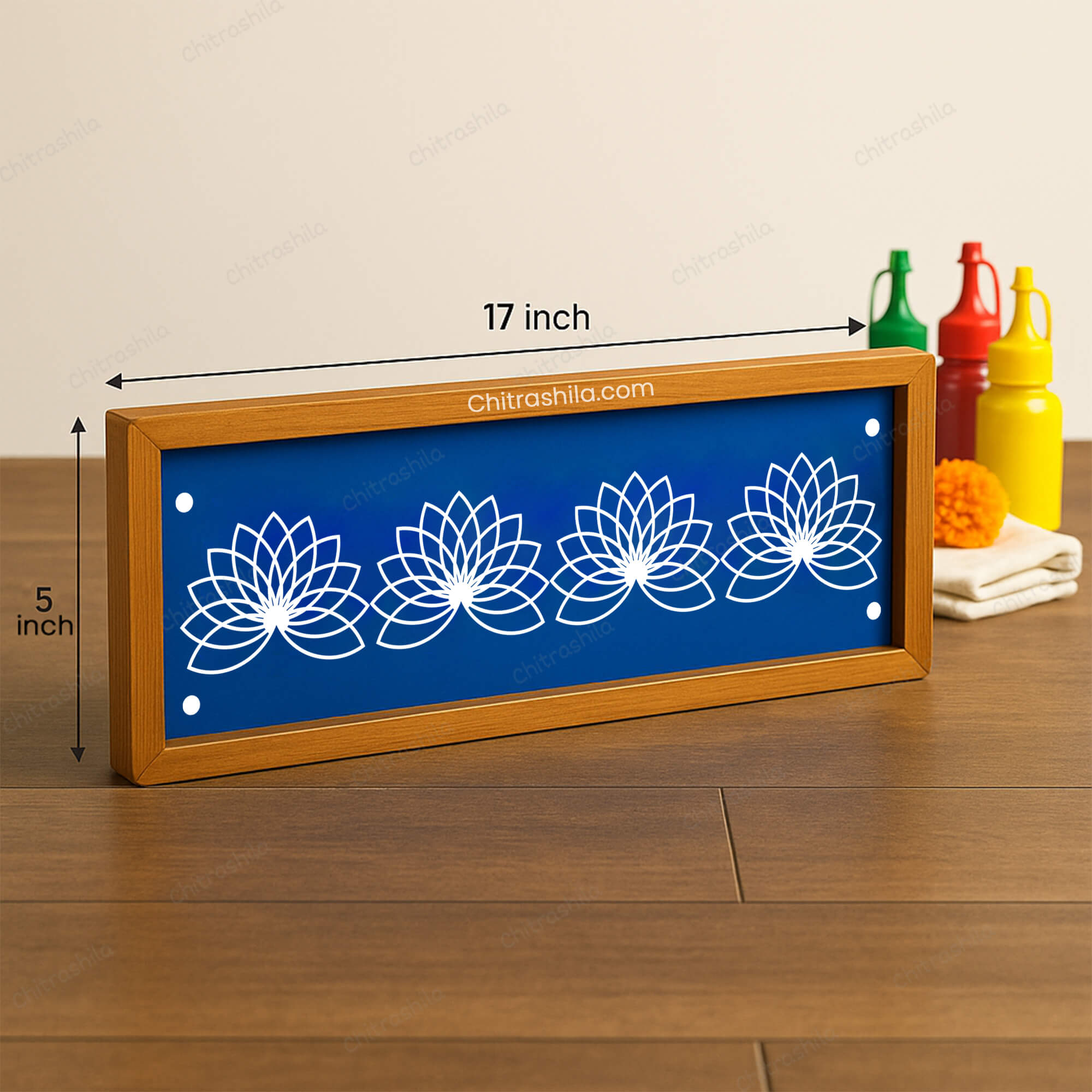 Flower Border Design Rangoli Stencil
