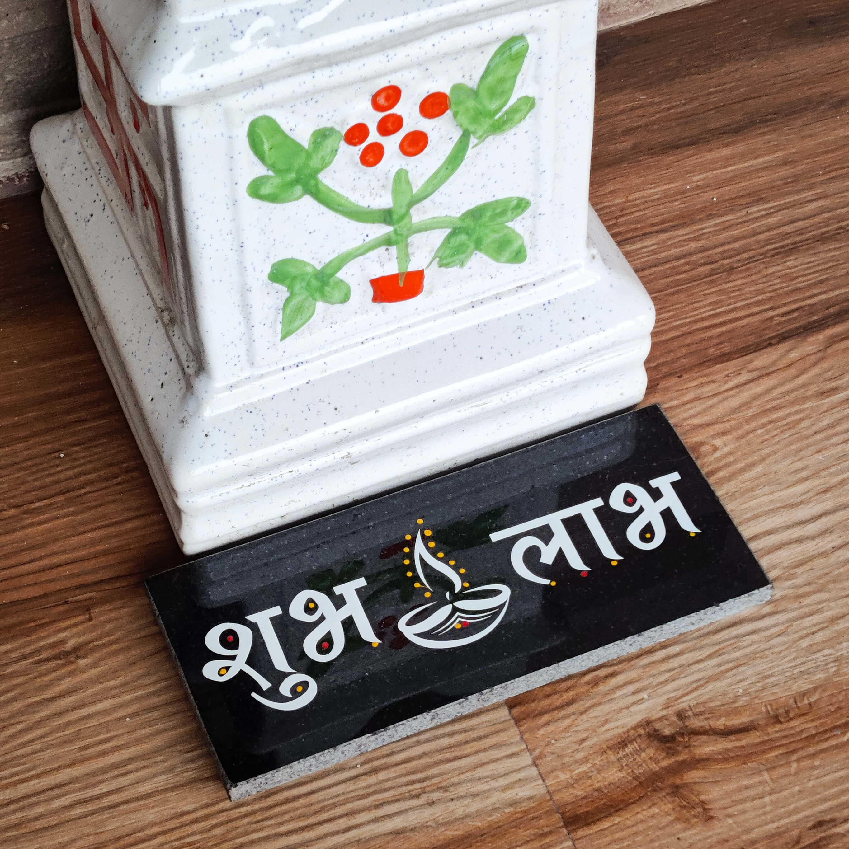 Shubh Labh rangoli for home 