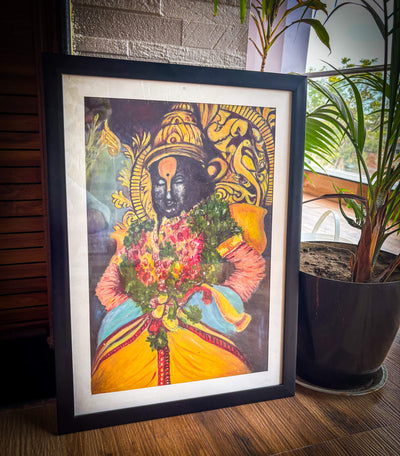 CHITRASHILA® Canvas Handmade Shree Vitthal Painting - Exquisite Devotional Art for Your Sacred Space