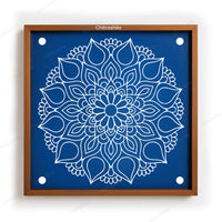 CHITRASHILA® Floral Mandala Design Rangoli Stencil 10x10 Inches (WS‑27)