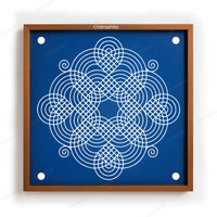 CHITRASHILA® Padi Kolam Spiral Rangoli Stencil 10x10 Inches (WS‑32)