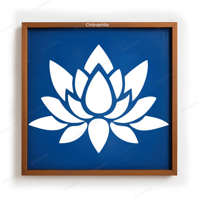 Simple Lotus Flower Rangoli Stencil - Easy Kamal Design (WS-89)
