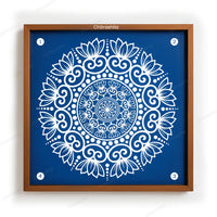 Circular Mandala Rangoli Stencil - Paisley Design (WS-91)